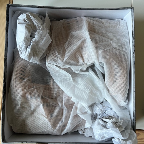 Jeffrey Campbell Rodillo-Hi Tan Nude Wedge Booties with Laser-Cut Design - Picture 12 of 13